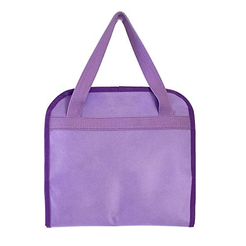 Travel Foldable Jewelry Rolls Bag Storage Pouch Hanging Jewelry Organizer with 8 Zippered Clear Pockets for Earrings Rings Necklaces Bracelets Watchbands (Purple)