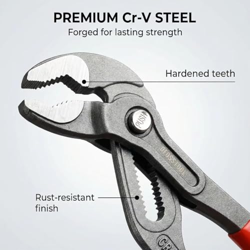 7-Inch Groove Joint Plier, Adjustable Pliers Multi-Purpose Water Pump Pliers, Tongue And Groove Plier, V-Jaw, Chrome-Vanadium Steel,Slip Joint Plier Set For Craftsman Lineman Engineer (7inch) - style: 7 inch