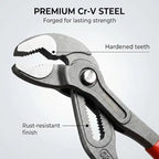 10-Inch Groove Joint Plier, Adjustable Pliers Multi-Purpose Water Pump Pliers, Tongue And Groove Plier, V-Jaw, Chrome-Vanadium Steel,Slip Joint Plier Set For Craftsman Lineman Engineer (10inch) - style: 10 inch