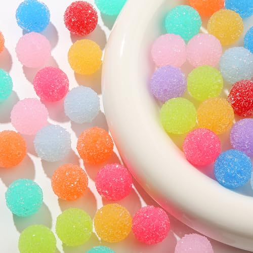 50pcs 20mm Rhinestone Beads - Shine Disco Ball, Chunky Bubblegum, Crystal Round, Jumbo Plastic for Pen Bag Chain Jewelry Making - color: style-1