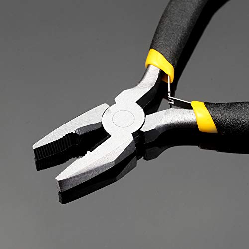 SPEEDWOX Mini Linesman Pliers Wire Cutters 4.5 Inches Combination Pliers Jewelry Making Small Micro Fine Lineman's Pliers Beading Tool Hobby Repairing Crafts - size: Linesman Pliers