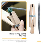 Jewelry Wax Ring Sizer Carving Tool Kit Ring Wax Making Mold Kit Lost Wax Casting Supplies Included Ring Sizer Mandrel Measurer Tool Jewelry Wax Tube Jewelers Wax Saw Frame Wax File Ring Clamp