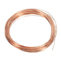 PATIKIL 49 Feet Solid Bare Copper Wire, 22 Gauge 99.9% Pure Copper Wire 0.7mm Soft Beading Wire Metal Plant Stem Ties for Jewelry Craft (15m) - size: 0.7mmx15m