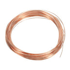 PATIKIL 49 Feet Solid Bare Copper Wire, 22 Gauge 99.9% Pure Copper Wire 0.7mm Soft Beading Wire Metal Plant Stem Ties for Jewelry Craft (15m) - size: 0.7mmx15m