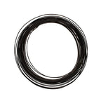 The Beadsmith Half-Round Craft Wire – Soft Temper Jewelry Wire, Black Color, 21 Gauge, 7 Yards - color: Black, size: 21 Gauge