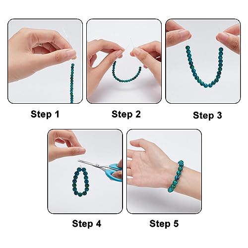 arricraft 4 Strands Turquoise Gemstone Beads, Synthetic Yellow Turquoise Jasper Beads Smooth Stone Beads for DIY Craft Necklace Bracelet Earring Jewelry - size: 4-12mm