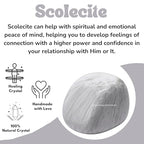 Amazing Gemstone Scolecite Crystal Tumbled Stones Polished Rocks - Natural Gem Stones for Healing - DIY Crystals for Protection (1 Piece) - color: Scolecite