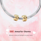 Love Family Friendship Graduation Mothers Nurses Day S925 Bead Pendant Charms for Pandora Bracelets Necklaces, Gifts Women, for Anniversary Birthday Valentines Day Christmas, Silver Gold - style: Knotted Hearts Clip 14K Gold Plated