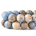 6mm Blue Violet Sea Sediment Imperial Jasper Round Gemstone Natural Stone Loose Beads for Jewelry Making Design Crafts 60 Pcs 15 Inch - color: Blue Violet, size: 6mm