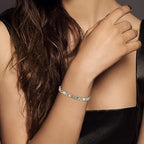 BioMag Magnetic Bracelet for Women, Titanium Steel Wristband Brazaletes for Pain Relief Solid Pure Copper Jewelry Gift with Adjustable Tool - color: Silver-Gold