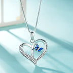 Forever Connected Mother & Son Necklace – Heart Pendant Gift for Mom, Sterling Silver Jewelry for Mother's Day or Birthday - style: Mom F