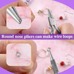 SPEEDWOX Mini Round Nose Pliers For Jewelry Making 3-Inch Small Pliers Wire Looping Pliers Wire Bending Pliers Looper Pliers Ring Bending Tool Small Needle Nose Pliers For Jewelry - style: Round Nose Pliers