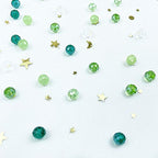 Jmassyang 6mm Crystal Glass Beads Briolette Rondelle Faceted AB Spacer Bead Sparkle Crystal Glass Beads for Jewelry Making Bracelets Necklaces Earrings(Green Mixed, 450pcs) - color: Green Mixed, size: 4x6mm