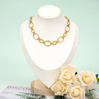 UMAOKANG 2 Meters Stainless Steel Oval Chain on Spool Gold Plated Chains for Jewelry Making Men and Women Chain Necklace DIY - color: Oval Gold
