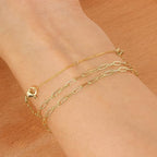 18K Solid Gold Extender for Necklace Bracelet Real Durable Adjustable Chain Gold Extension for Women 2 Inches - color: A