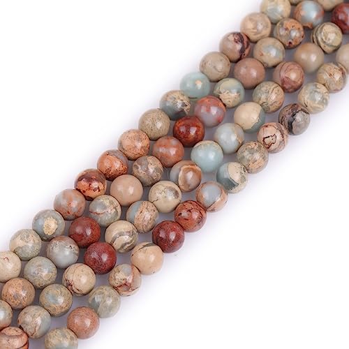 GEM-Inside Shoushan Stone Gemstone Loose Beads Natural Energy Power Beads for Jewelry Making 6mm Round 15 inches