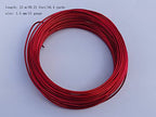 15 Gauge Anodized Aluminum Wire 49 Feet for Jewelry Making Craft DIY（1.5mm,Red,41523） - color: Red, size: 15 Gauge
