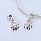 LAZA Charms for Bracelets 925 Sterling Silver Butterfly Summer Travel Ocean Lucky Charm Beads Pendant Jewelry for Women Mom - color: Love Giraffe