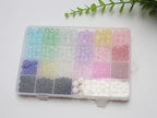 848PCS Crackle Glass Round Beads - 6mm 8mm 10mm Imitative Jade for Jewelry Making, Earrings, Necklaces, and DIY Crafts - size: 6mm 8mm 10mm Crackle