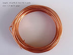 15 Gauge Anodized Aluminum Wire 49 Feet for Jewelry Making Craft DIY（1.5mm,Champagne,41504） - color: Champagne, size: 15 Gauge