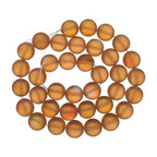 uxcell Matte Crystal Glass Beads 10mm Synthetic Frosted Shining Semi-Precious Round Loose Beads Synthetic Moonstone for Jewelry Making DIY Bracelet, Brown - color: Brown, size: 10mm