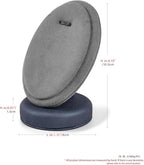 PU Leather Necklace Display Stand Microfiber Small Necklace Holder Jewelry Gift Display Stand For Birthday, Valentine's Day (Dark Gray) - color: Deep Grey