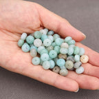 BONNY BOXX Natural 5 * 8mm Amazonite Rondelle Beads, Natural Abacus Disk Stone Beads Loose Spacer Gemstone Beads for DIY Bracelet Necklace Jewelry Making - color: Amazonite, size: 5*8MM