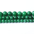 8MM Dry Green Jasper Round Loose Beads Natural Gem Beads Crystal Energy Stone Beads for Jewelry Making DIY Bracelet Necklace - color: Dry Green Jasper, size: 8mm