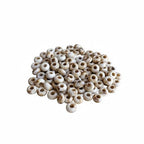 Large Hole Beads for Jewelry Making-100pcs 14mm European Rondelle Spacer Beads,Craft for Bracelets(Milky White) - color: Milky White