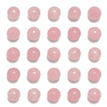 NCB 100pcs Original Natural Stone Beads Gemstone Round Loose Beads 6mm 8mm 10mm (Rose Quartz, 10mm 100Beads) - color: Rose Quartz, size: 10mm 100Beads