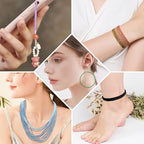 30 Strands 32 Faceted Glass Beads for Jewelry Making 4500pcs 2mm Miny Spacer Bead Round Small Craft Glass Beads for Bracelets Necklaces Earrings (Black Series) - color: Black