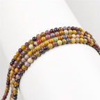 MJDCB 225pcs Natural Small Stone Beads 3mm Moonkaite Jasper Round Smooth Loose Gemstone Bead for Jewelry Making Bracelets Earrings Necklaces Accessories - color: Moonkaite Jasper