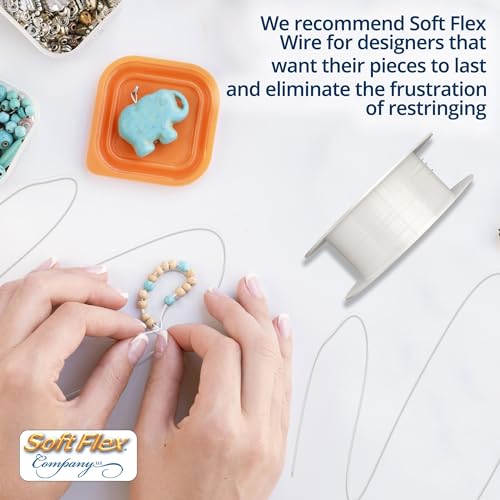 Soft Flex Kink Resistant Beading Wire - Very Fine 0.10 Diameter - Jewelry Making Bead Wire - 10 Ft - style: White