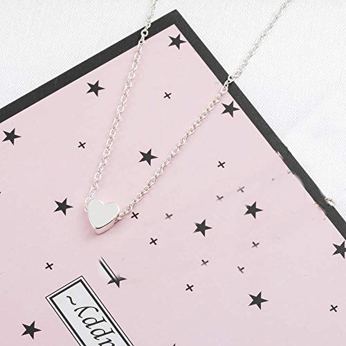 100 Pcs Heart Shape Spacer Beads Small Hole Spacer Beads Metal Loose Beads for Making Bracelet Necklace Earring Accessories DIY Handmade Craft (Silver) - color: Silver
