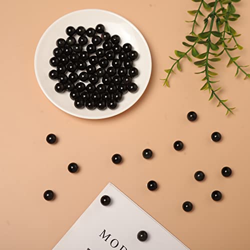 35pcs 10mm Natural Black Obsidian Gemstone Beads Energy Healing Crystal Round Loose Stone Beads for Jewelry Making, DIY Bracelets Necklaces - color: Black Obsidian, size: 10mm