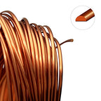 The Beadsmith Half-Round Craft Wire – Soft Temper Jewelry Wire, Antique Copper Color, 18 Gauge, 7 Yards - color: Antique Copper, size: 18 Gauge