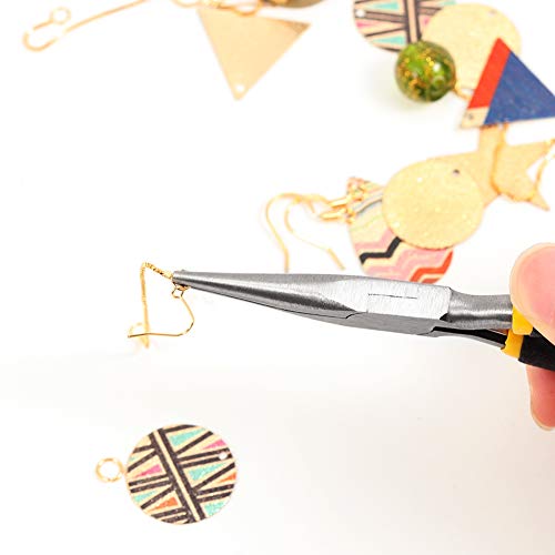 SPEEDWOX Long Nose Pliers 5 Inches Mini Fine Chain Nose Pliers for Hard to Reach Confined Areas Smooth Jaws for Grasping Small Objects Jewelry Making Repairing Beading DIY Tools - size: Long Nose Pliers