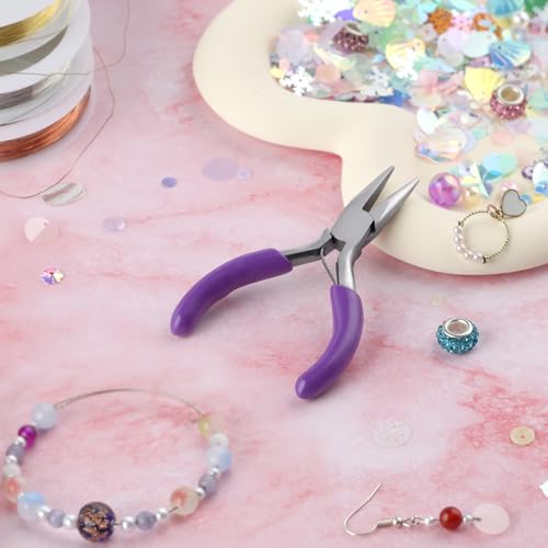 SPEEDWOX 3 Inch Chain Nose Pliers - Miniature Pocket Plier for Jewelry Making - style: Chain Nose Pliers