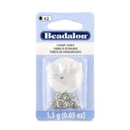 Beadalon Crimp Tubes, Size #2, Silver Plated, 1.5 g, Approx. 46 pc - color: Silver, size: Size #2, 46 Pc