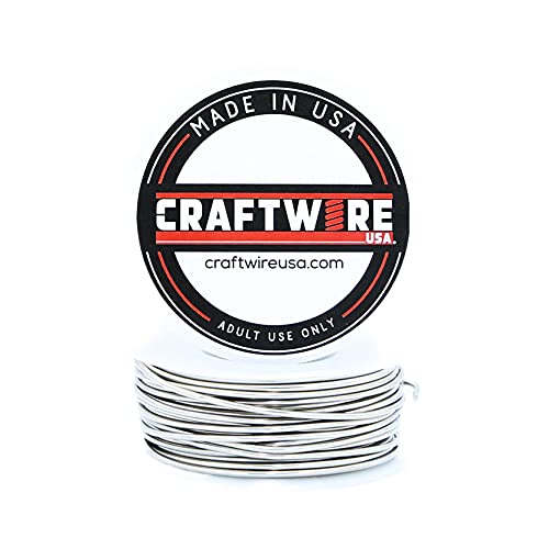 Solid Bare Stainless Steel Wire Round Selection, Dead Soft, 5OZ, 16 Gauge, Stainless Steel 5 OZ 16 GA - color: Stainless Steel, size: Stainless Steel 5 OZ - 16 GA