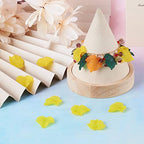 Crafans 100Pcs Frosted Acrylic Leaf Charms Spring Autumn Leaf Pendants Maple Leaves Beads Plant Petal Charms for Jewelry Making (Lawn Green) - color: Lawn Green