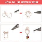 99.5% Pure Copper Wire Round Bare Copper Wire,9 Gauge Jewelry Making Beading Floral Craft Wire (Length 3.28Ft)