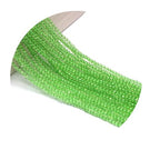 10 Strands Spinel Beads Artificial Faceted Small Round Loose Beads 3mm 15 inch for Jewelry Making Charms Necklace Bracelet - color: Light Green-1