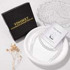 Vinswet 60pcs 6mm Clear Quartz Natural Stone Beads Round Genuine Real Stone Beading Loose Gemstones DIY Smooth Bead for Bracelet Necklace Earrings Jewelry Making - color: Clear Quartz, size: 6mm