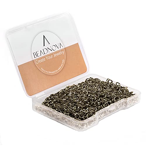 BEADNOVA 4mm Copper Jump Rings for Jewelry Making Open Jump Rings for Keychains and Necklace Repair (300Pcs) - color: Copper, size: 4mm