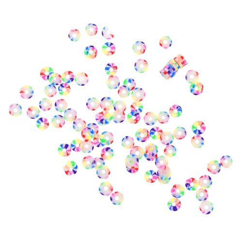 Mandala Crafts Rainbow Heishi Beads 4mm – 6000 Flat Polymer Disc Clay Beads for Adult Jewelry Making Spacer Beads, Bracelets, Necklaces, and Earrings - color: Rainbow, size: 4mm 6000 PCs