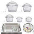 5 Pcs Ultrasonic Cleaner Baskets Stainless Steel Baskets Cleaning, Ideal Small Parts Jewelry Cleaning Watch Cleaning Basket Small Metal Mesh Basketfor Cleaning Jewelry and Small Parts - size: 3.4 Inch