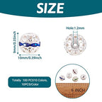Craftdady 100pcs Alloy Rhinestone Disco Ball Rondelle Loose Spacer Beads 10mm Round Hollow Crystal Rhinestone Bracelet Connector Beads for Necklace Earring Jewelry Craft - color: Mixed Color-10mm
