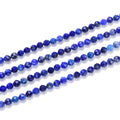 Adabele 15 Inch Natural Blue Lapis Lazuli Healing Gemstone 3mm (0.12 Inch) Tiny Small Faceted Round Loose Beads Stone Spacer (100-110pcs) for Craft Jewelry Making GK3-4 - color: Lapis Lazuli, size: 3mm (0.12") - 15 inch/1 strand