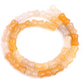 GEM-Inside 30Pcs 8x12mm Natural Yellow Aventurine Jade Plant Bamboo Knot Bone Charms Beads for Jewelry Making Power Energy Chakra Stone Beads - color: Yellow Aventurine Jade